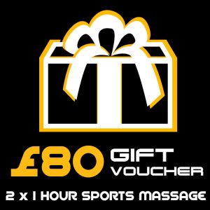 £80 Gift Voucher for use of 2  x 1 hour Sports Massage at EB Sports Clinic